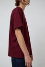 6397 Inside out V Neck in Bordeaux