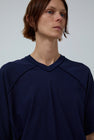 6397 Inside out V Neck in Ink