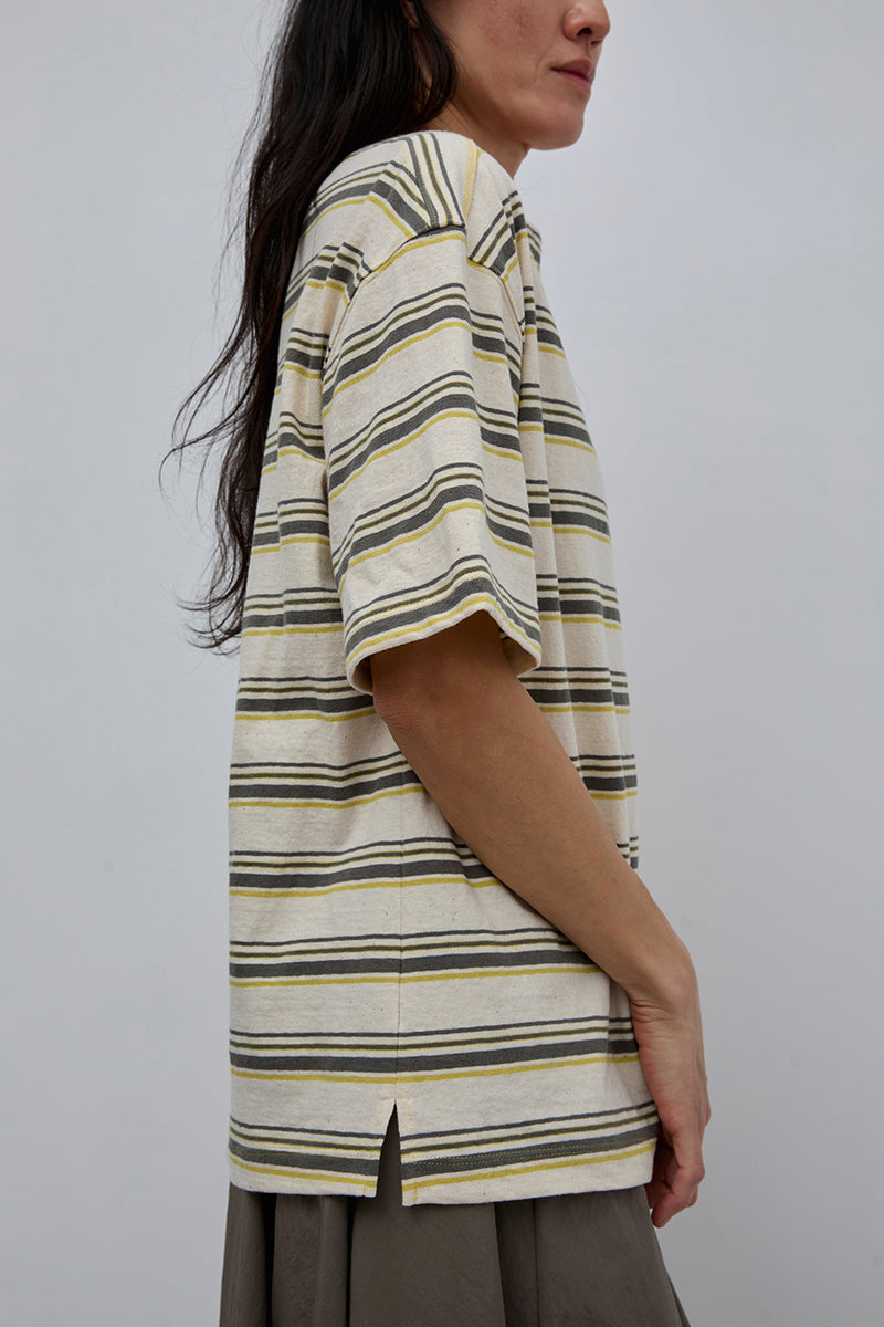 6397 Mariner Tee in Bone Stripe