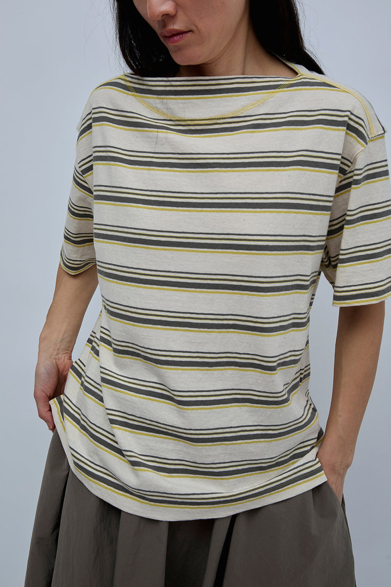 6397 Mariner Tee in Bone Stripe