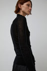6397 Rib Mock Neck in Black