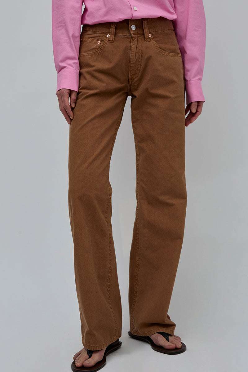 6397 Slim Bootcut Trouser in Tawny
