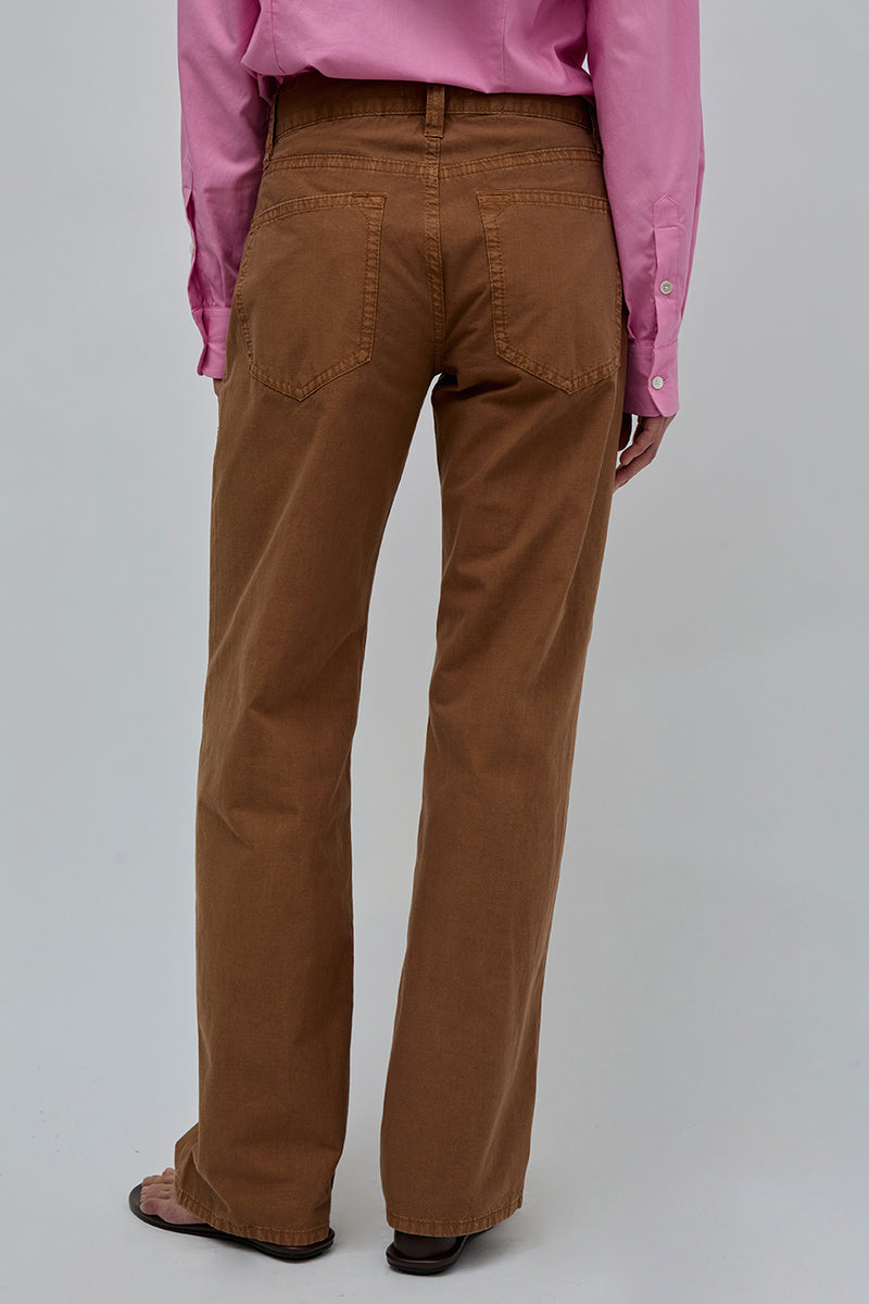 6397 Slim Bootcut Trouser in Tawny