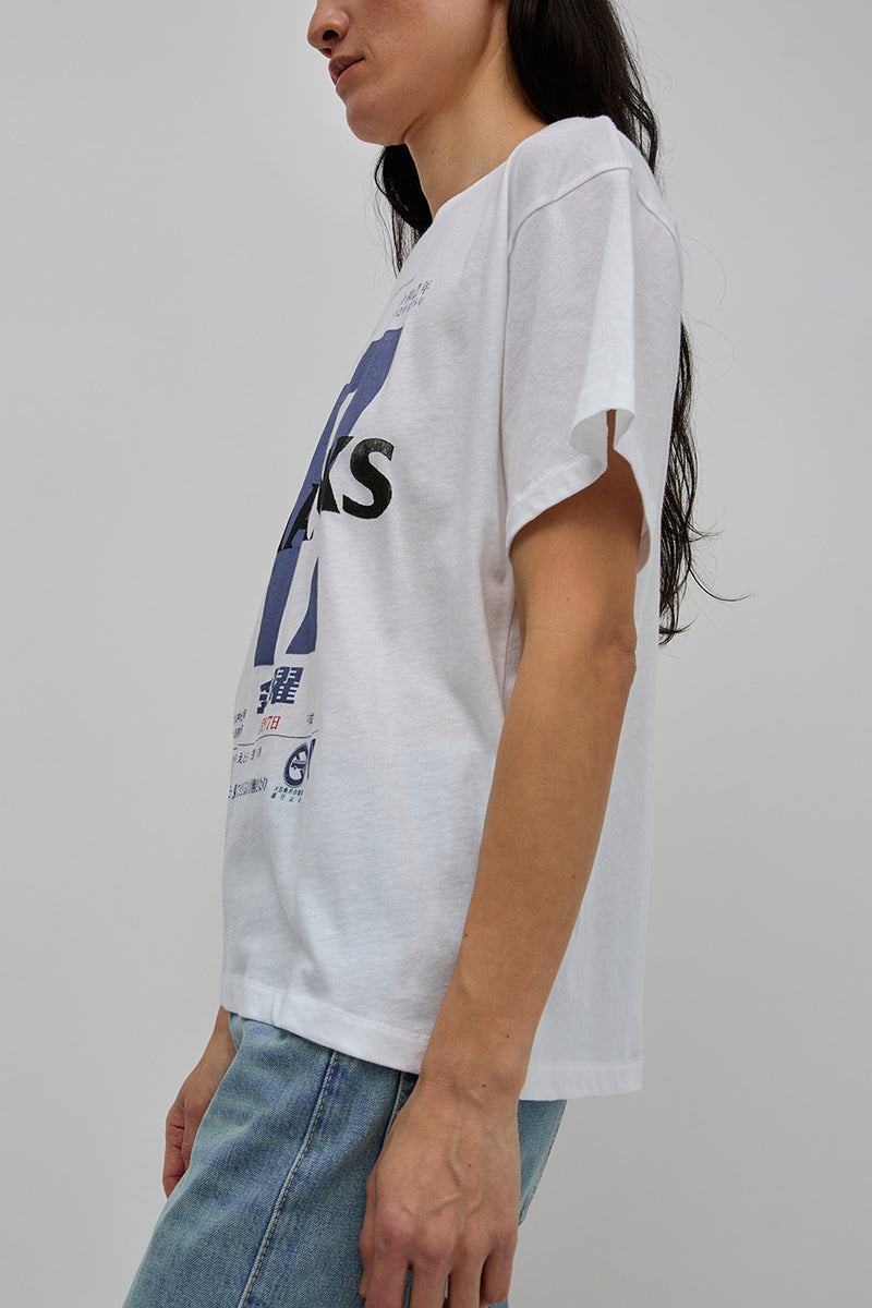 6397 Thanks Boy Tee in Optic White