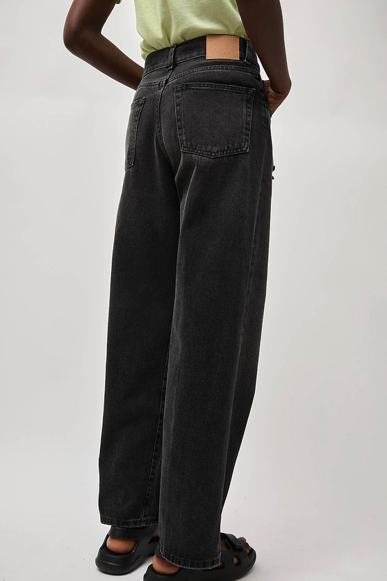 6397 Wide Jean in Black Brown