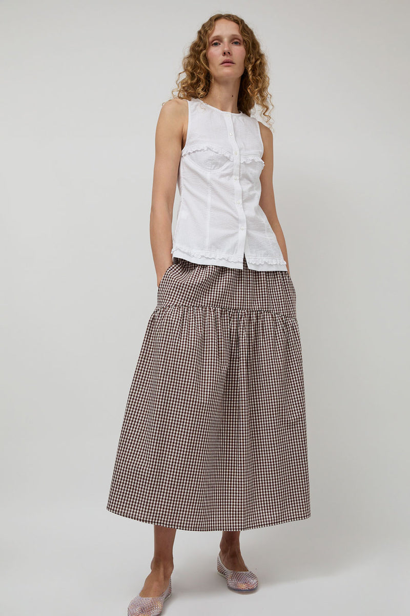 A Bronze Age Field Skirt in Brown Gingham