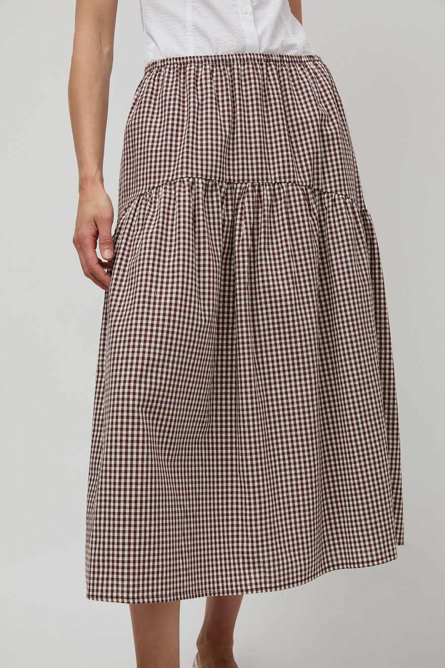 A Bronze Age Field Skirt in Brown Gingham