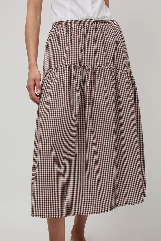 A Bronze Age Field Skirt in Brown Gingham