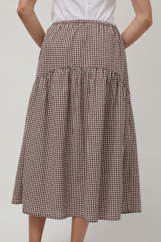 A Bronze Age Field Skirt in Brown Gingham