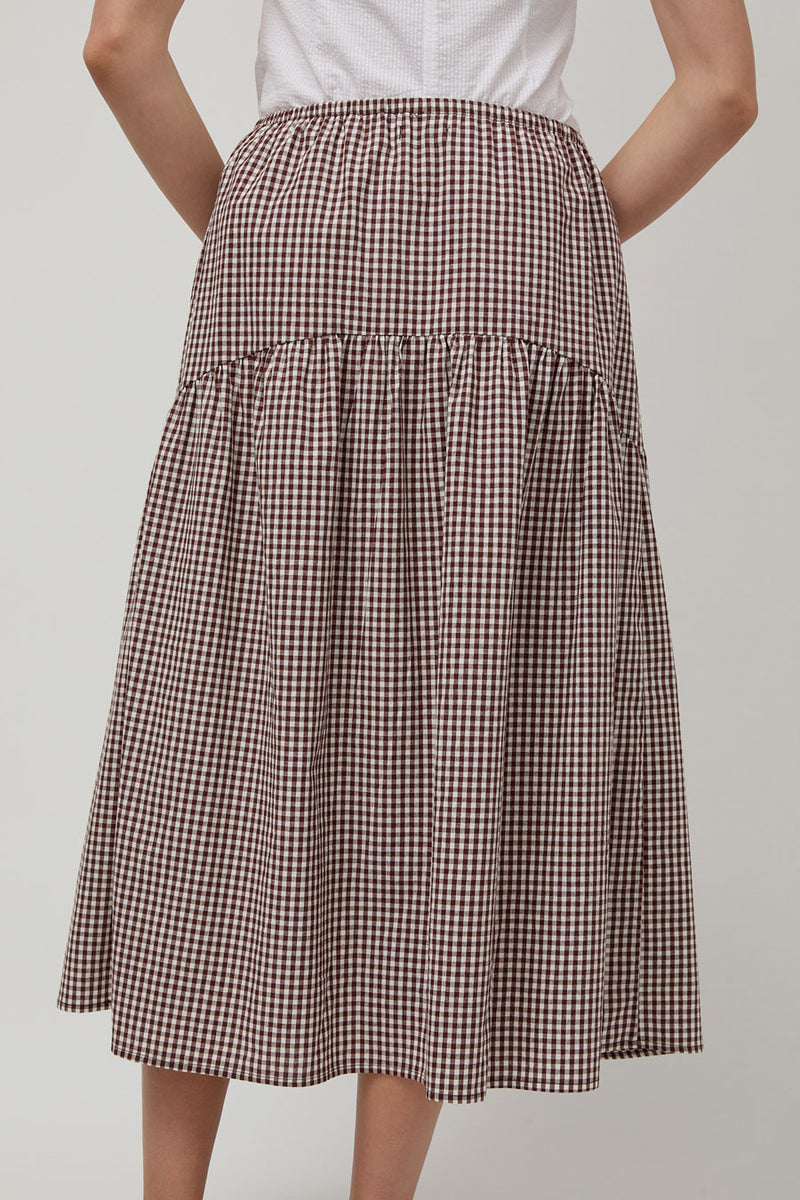 A Bronze Age Field Skirt in Brown Gingham