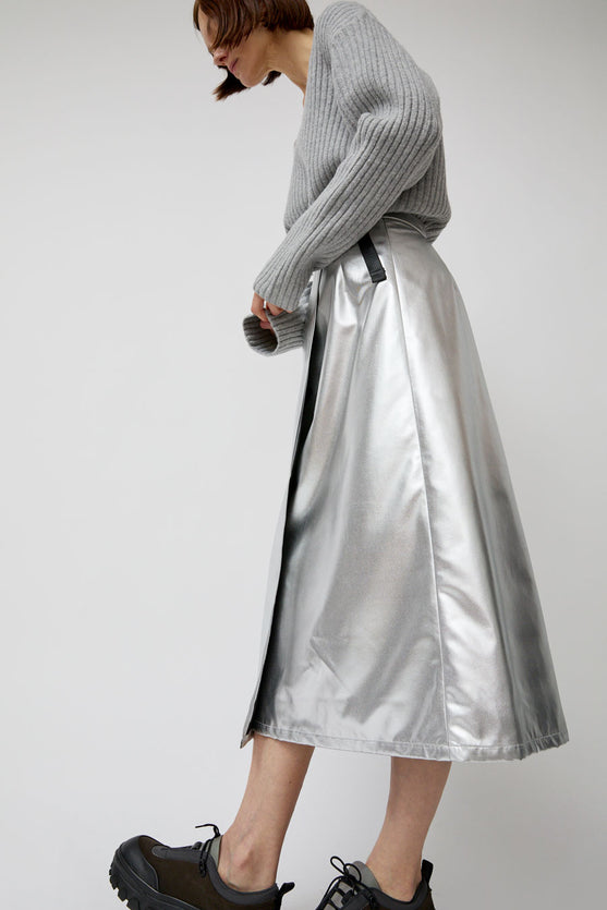 ARCS Nine Skirt in Silver Foil