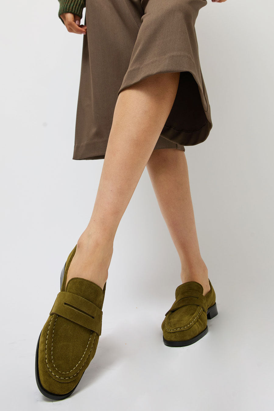 ATP Atelier Airola Loafer in Muschio Suede