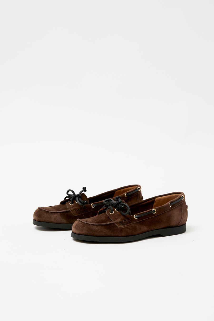 ATP Atelier Nesso Boat Shoe in Walnut Suede