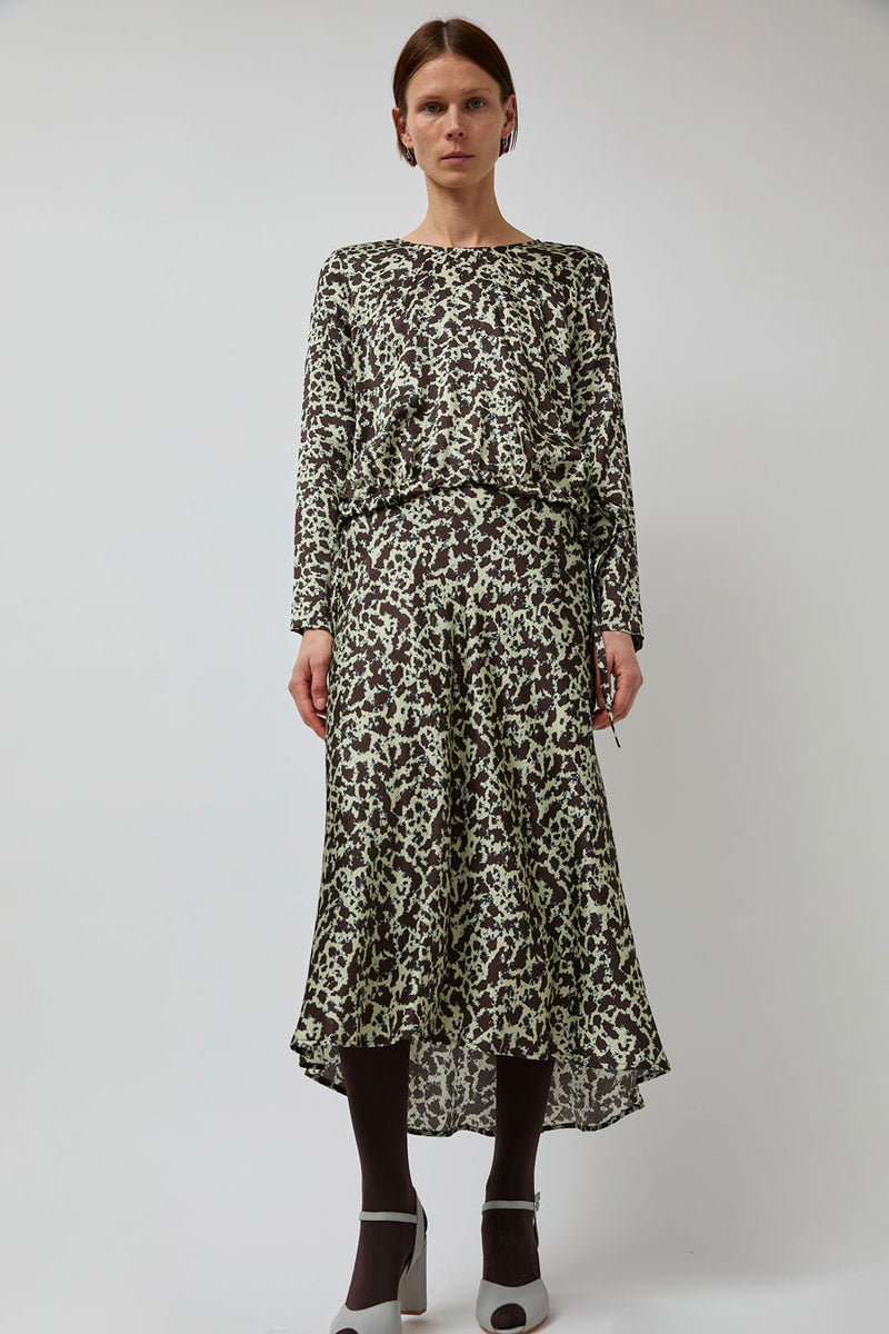 No.6 Ana Top in Mint Ink Blot