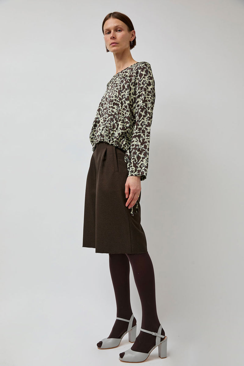 No.6 Ana Top in Mint Ink Blot