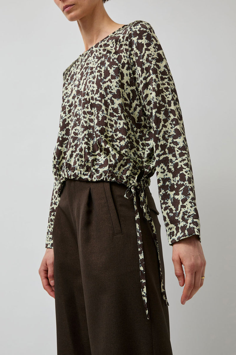 No.6 Ana Top in Mint Ink Blot