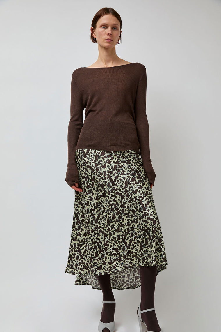 No.6 Mitta Skirt in Mint Ink Blot