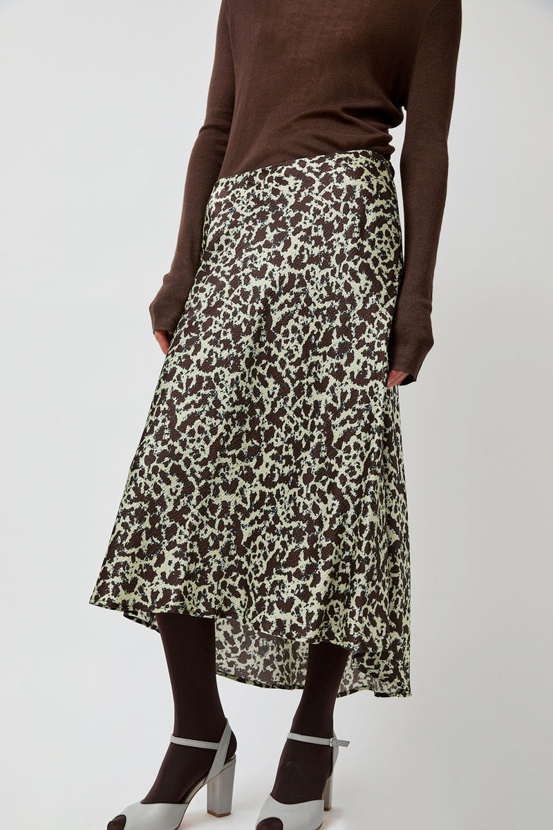 No.6 Mitta Skirt in Mint Ink Blot