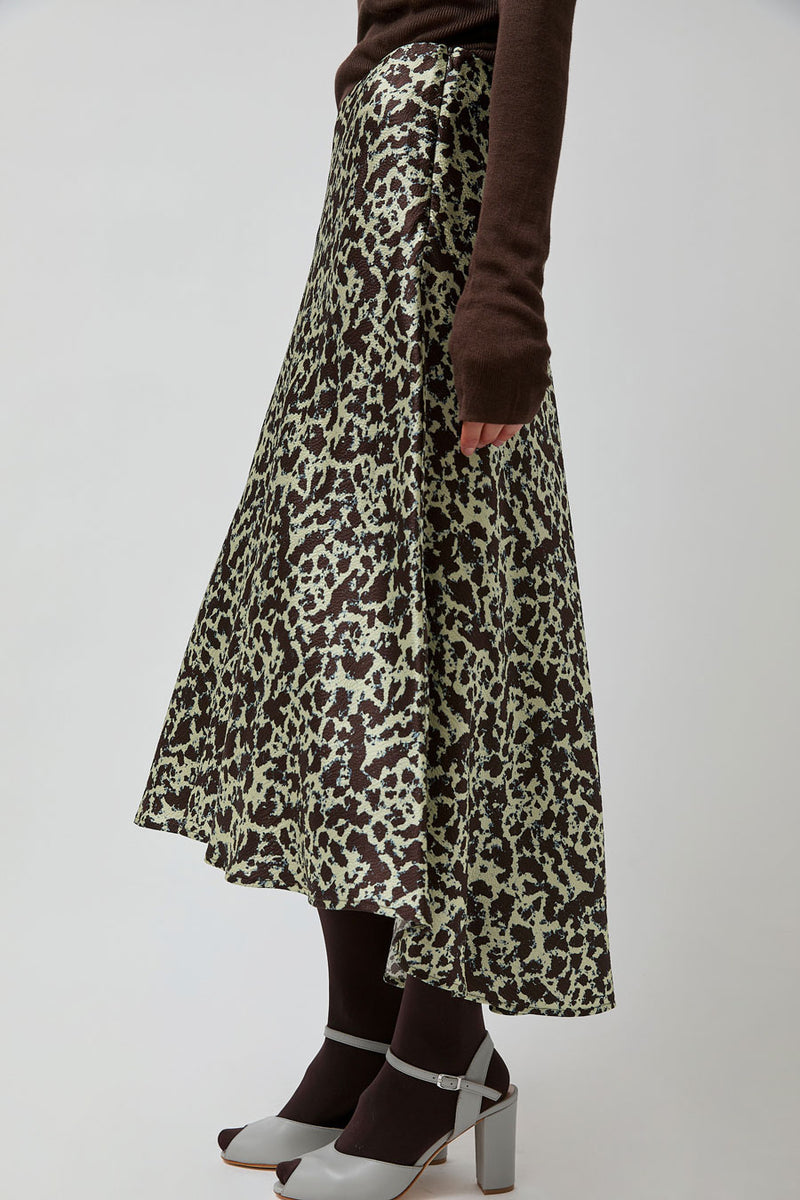 No.6 Mitta Skirt in Mint Ink Blot