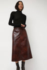 No.6 Aimee Skirt in Brown Crackle