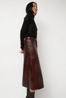 No.6 Aimee Skirt in Brown Crackle