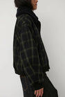 No.6 Landmark Jacket in Olive and Navy Plaid