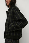 No.6 Landmark Jacket in Olive and Navy Plaid