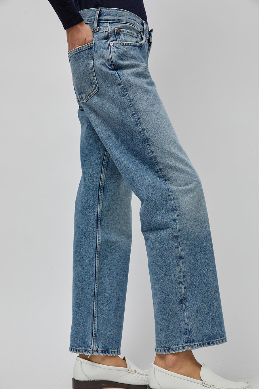 Agolde Low Rise Loose Jean in Vault