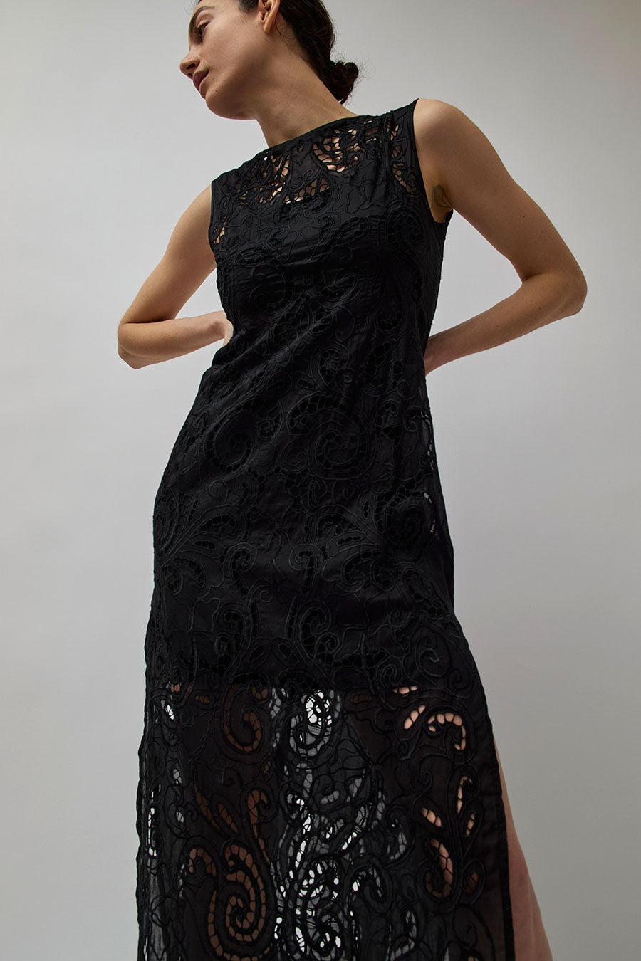 All That Remains Maya Long Dress in Noir