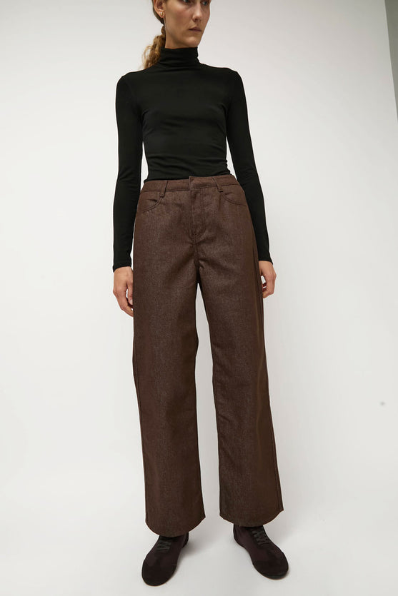 Amomento Color Indigo Denim in Brown