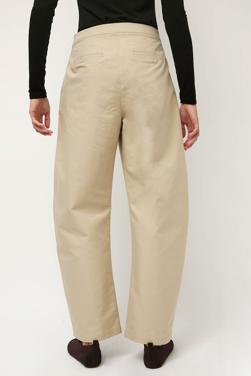 Amomento Curved Long Pants in Beige