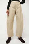 Amomento Curved Long Pants in Beige
