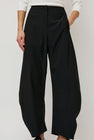 Amomento Curved Silhouette Pants in Black