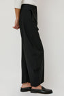 Amomento Curved Silhouette Pants in Black