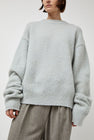 Amomento Fluffy Long Sleeve Pullover in Light Grey