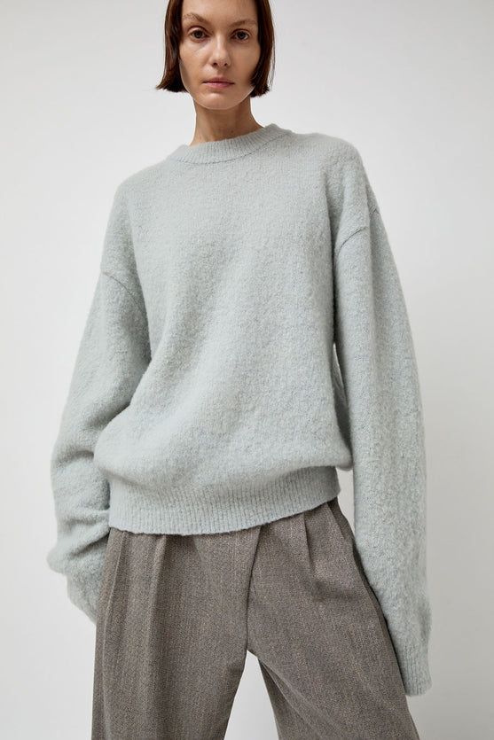 Amomento Fluffy Long Sleeve Pullover in Light Grey No.6 Store