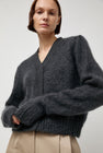 Amomento Grandma Cardigan in Dark Green