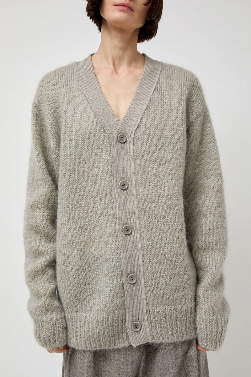 Amomento Grandpa Cardigan in Light Grey