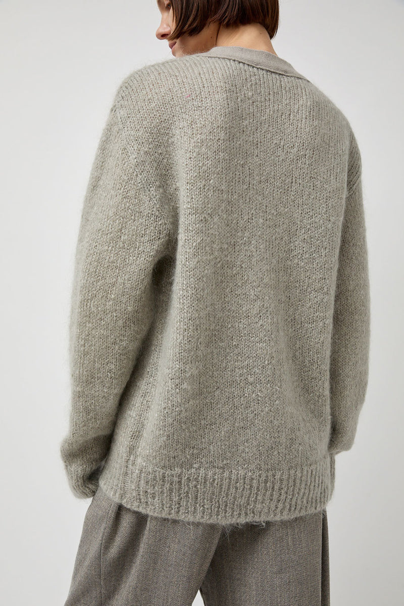 Amomento Grandpa Cardigan in Light Grey