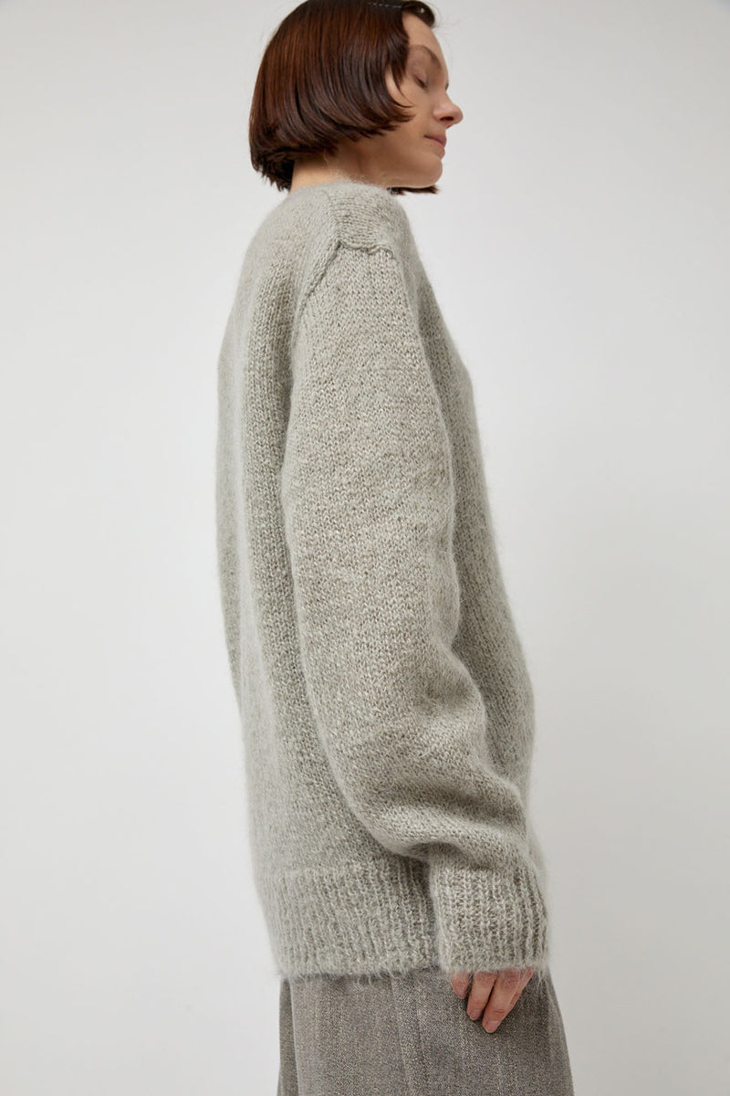 Amomento Grandpa Cardigan in Light Grey