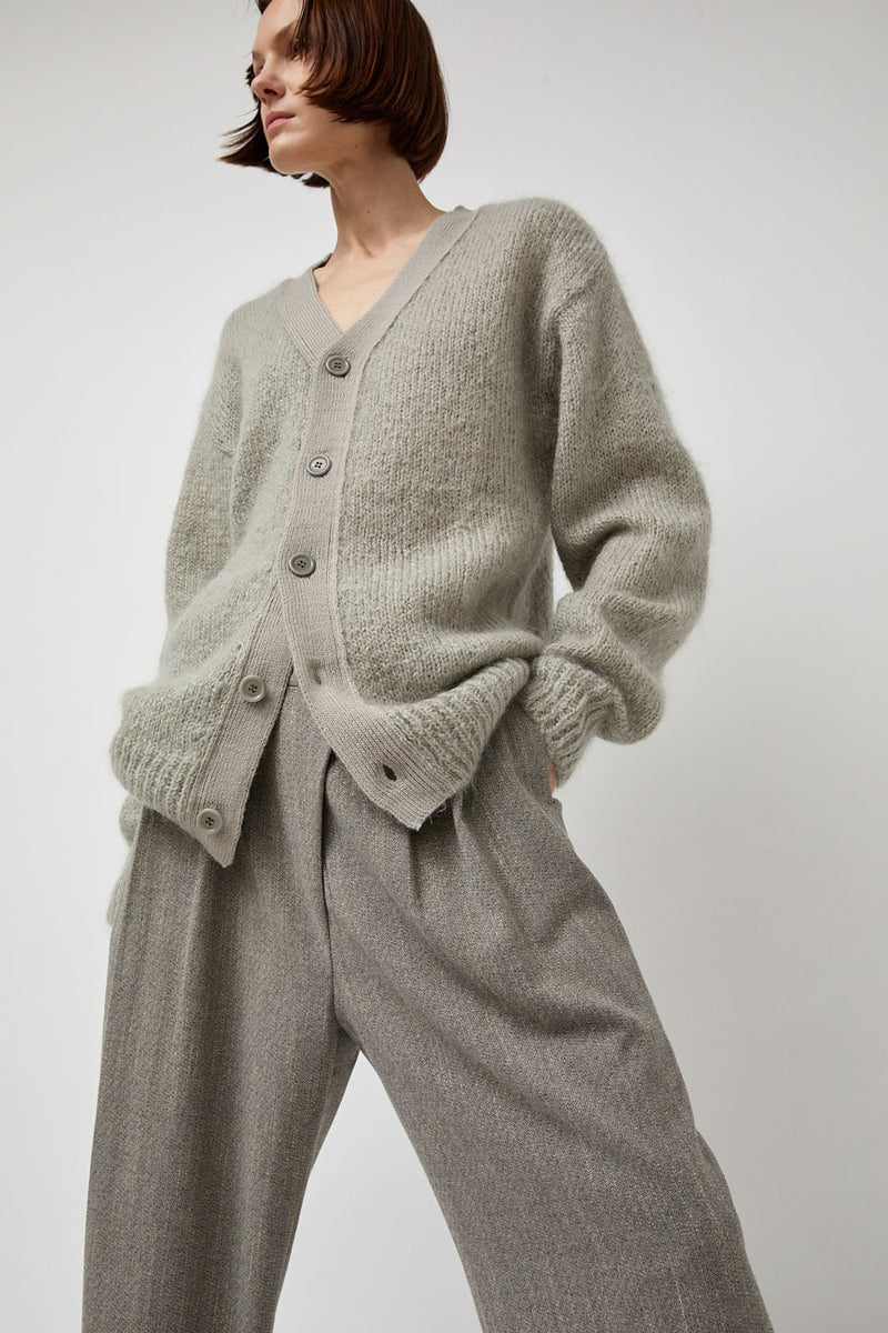 Amomento Grandpa Cardigan in Light Grey