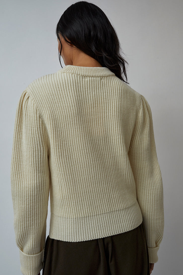 Amomento Half Neck Knit in Ecru