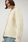 Amomento Hand Knitted Cardigan in Ecru