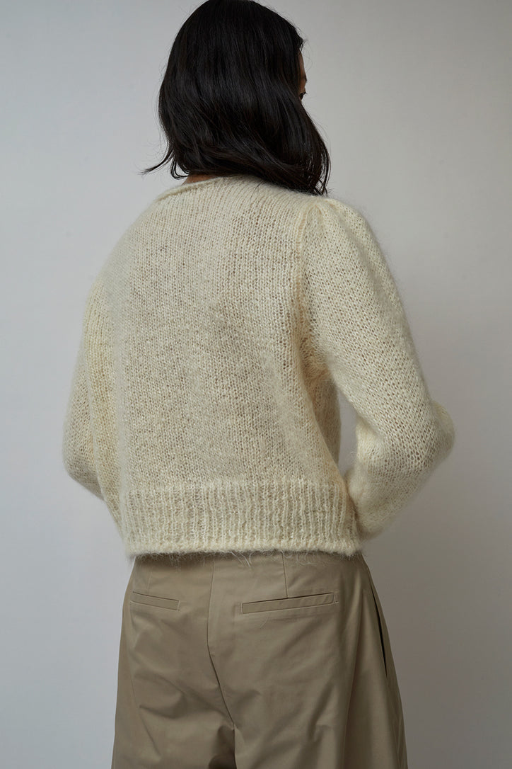 Amomento New Grandma Cardigan in Ivory