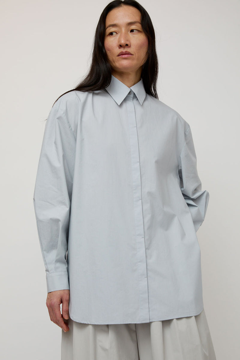 Amomento Oversize Shirts in Light Blue