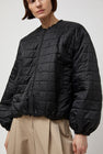 Amomento Quilted Reversible Padded Jumper in Black