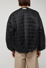 Amomento Quilted Reversible Padded Jumper in Black