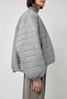 Amomento Quilted Reversible Padded Jumper in Grey