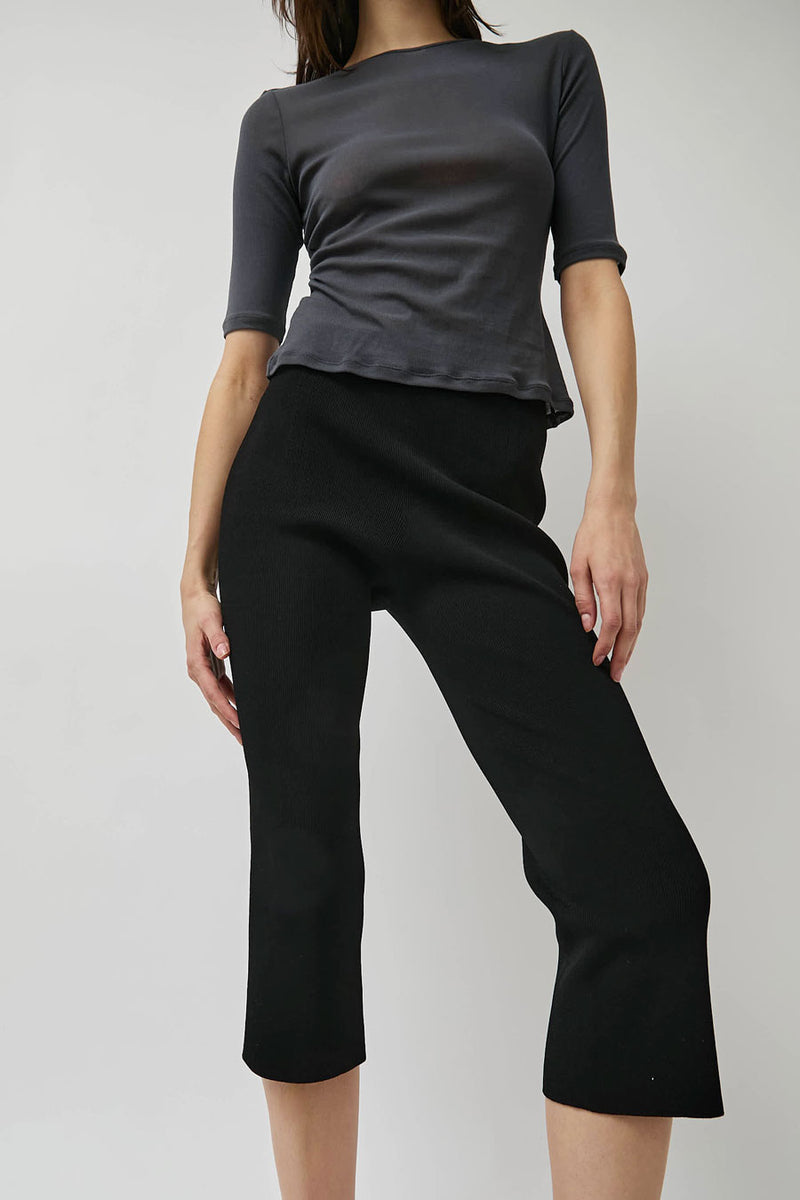 Amomento Round Short Sleeve T-Shirt in Charcoal