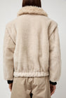 Amomento Shearling Detachable Sleeve Jumper in Ivory